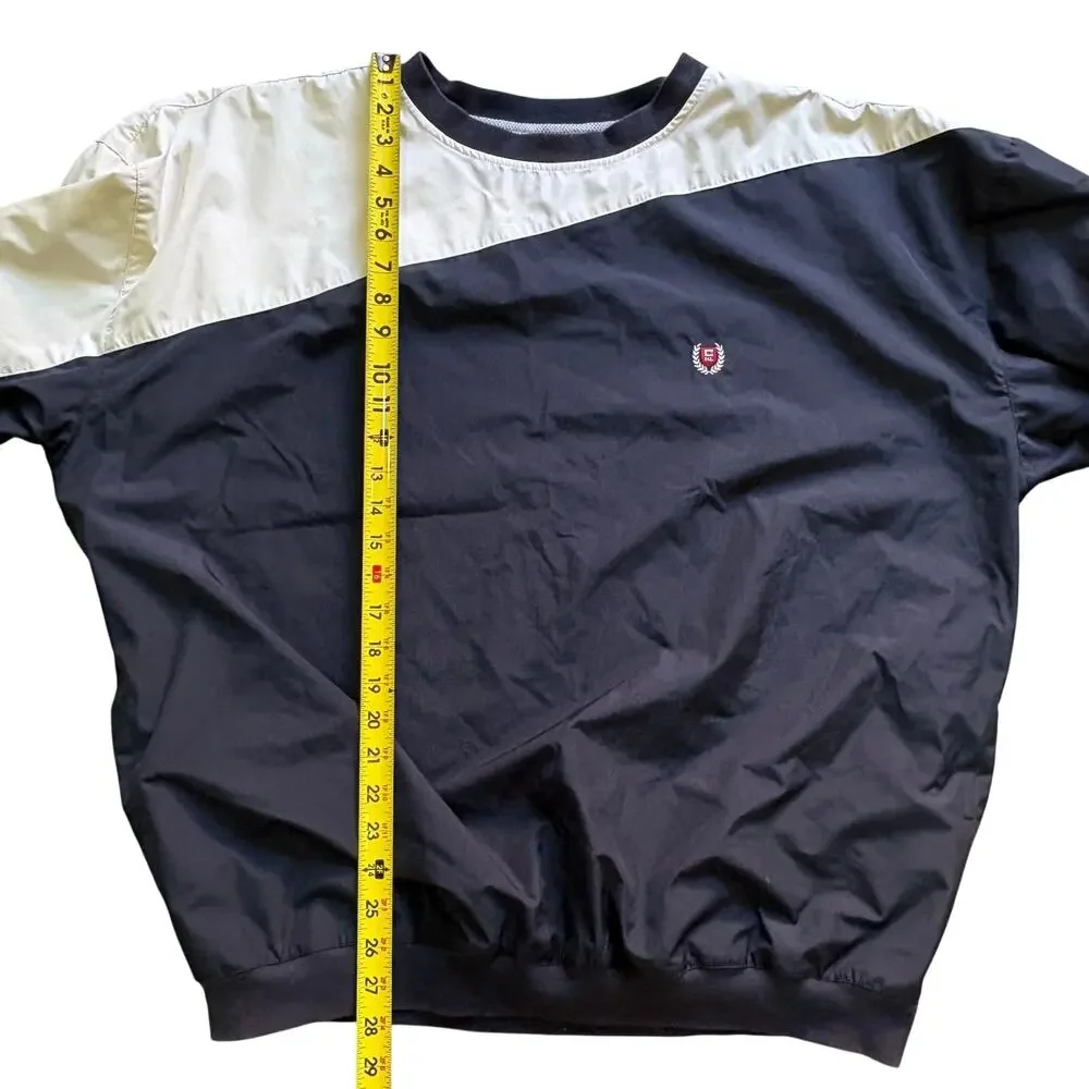 Vintage Chaps Ralph Lauren Golf Men's Windbreaker Blue White Color Block Large
